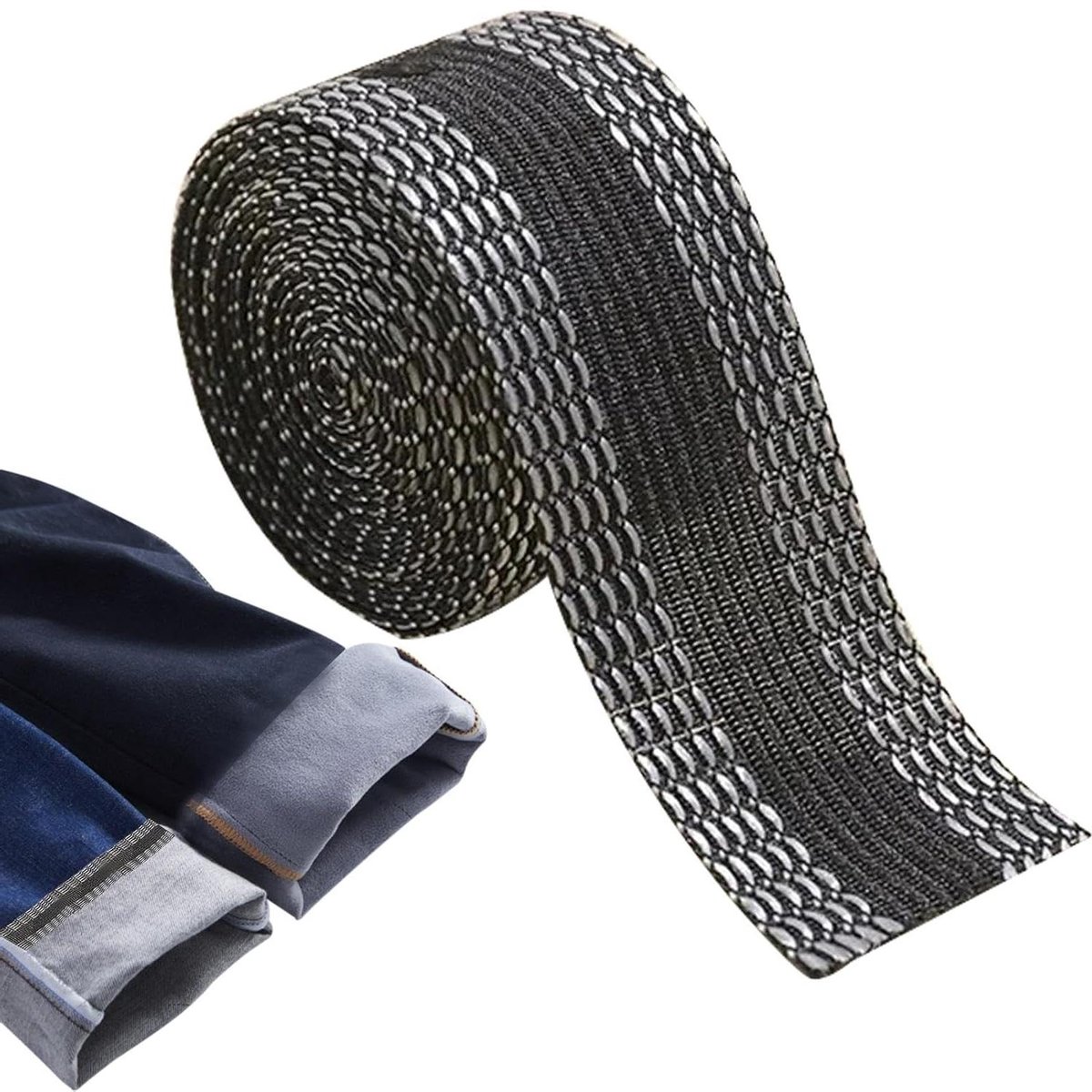 Broekzoomband Zelfklevend - Stof Plakband - Kleding Aanpassen - Strijkvast - 5 Meter - Zwart