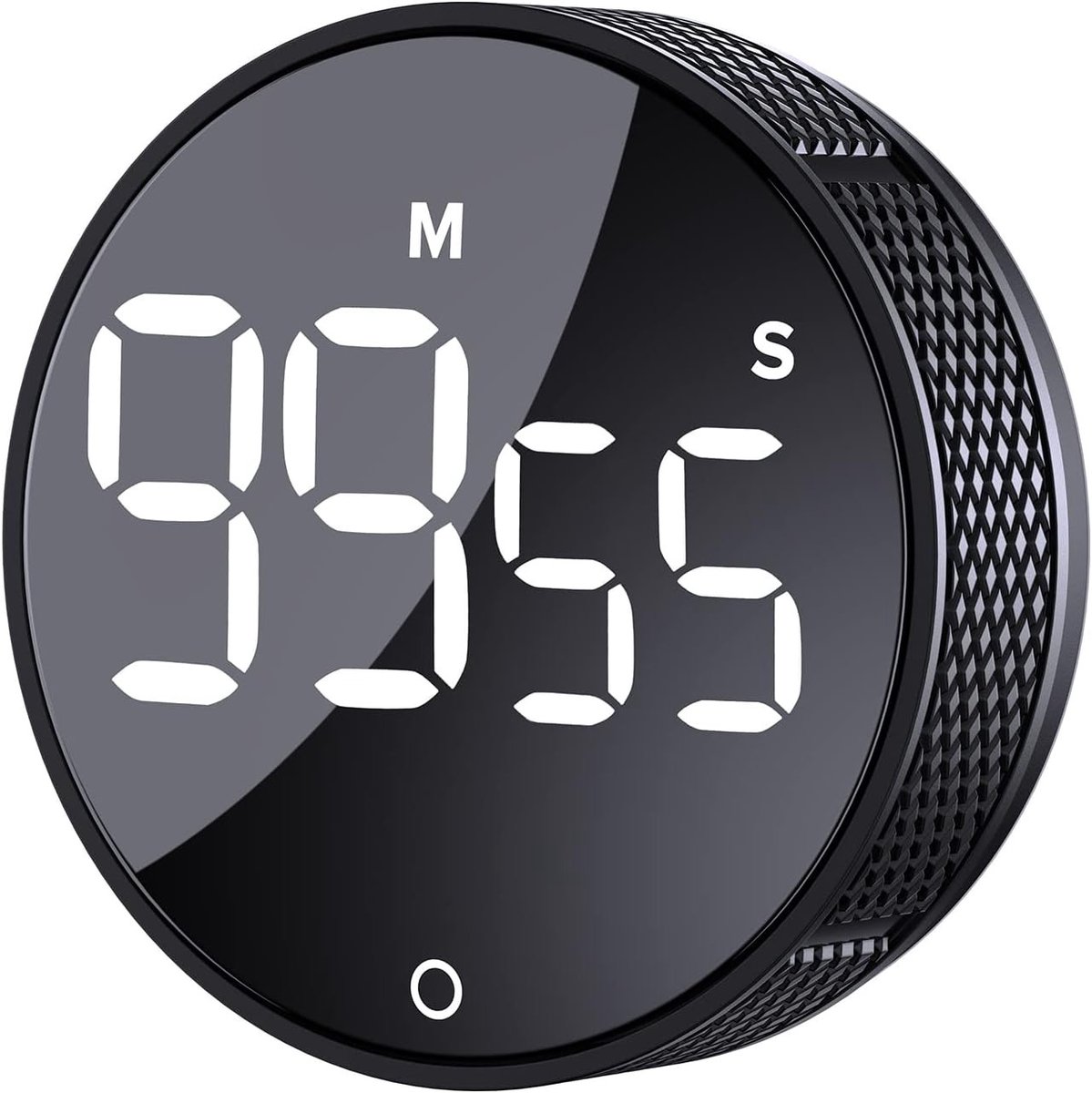 Pomodoro timer - Zwart - Digitale Keukentimer met Groot LED-Display - Magnetische Afteltimer voor Koken en Studeren