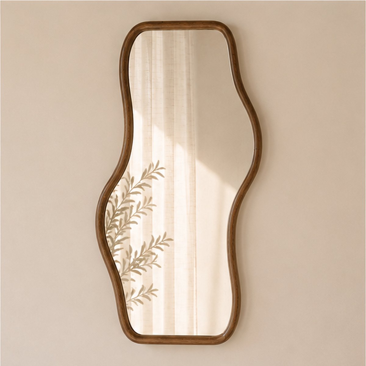 Indore Home Organische spiegel Iris - 120 x 64 cm - Hout