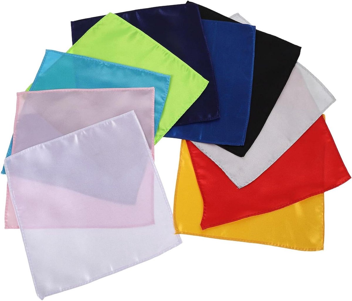 Zakdoeken Set - Herensjaaltjes Heren - Pakken Accessoires - Zacht Stof - 23x23 cm - Multicolor