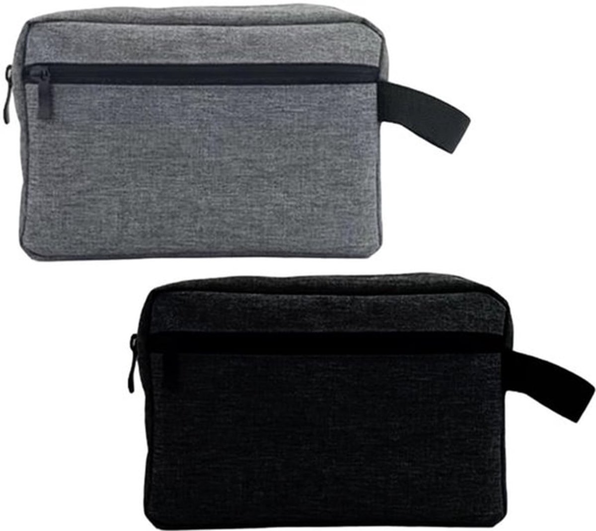 Toilettas Waterdicht - Toilettas Heren/Dames - Toilettas Groot - Toilettas met Handvat - 2-Pack - Lichtgewicht en Duurzaam - Reistoilettas