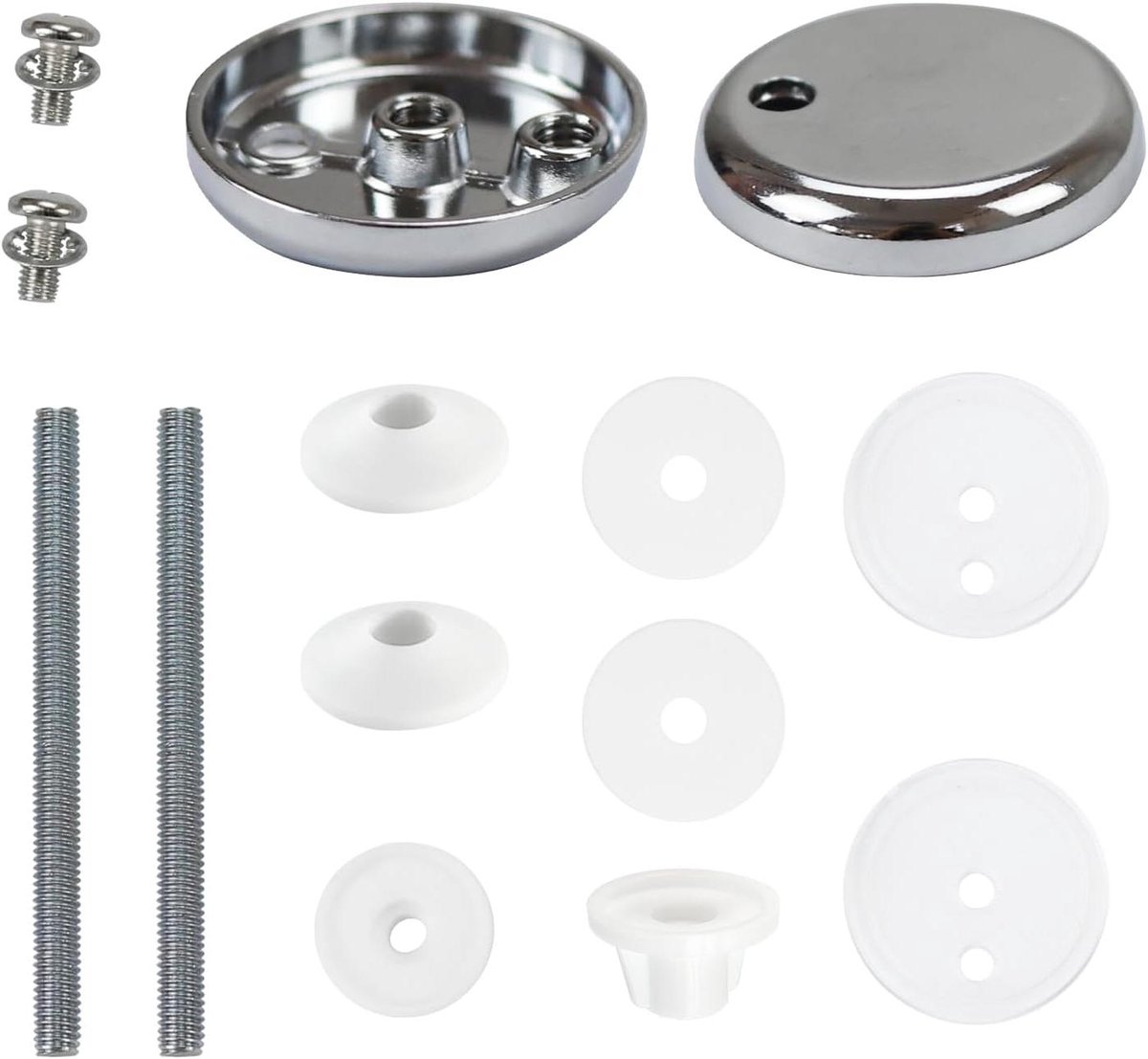 Toiletzitting Bevestiging - WC Deksel Schroeven - Toilet Reparatie - Zinklegering Fitting - 8 x 5 cm - Yppj