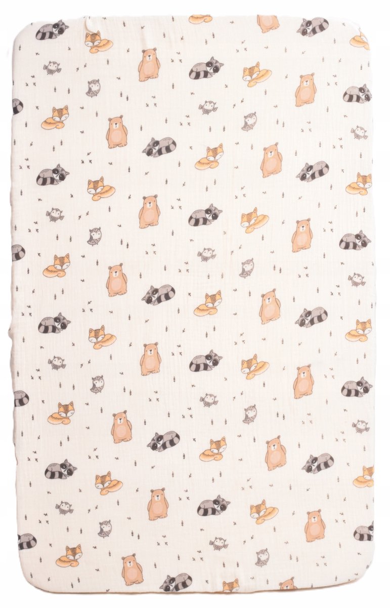 Hoeslaken Muslin Double Gauze 50x82 cm met Elastiek