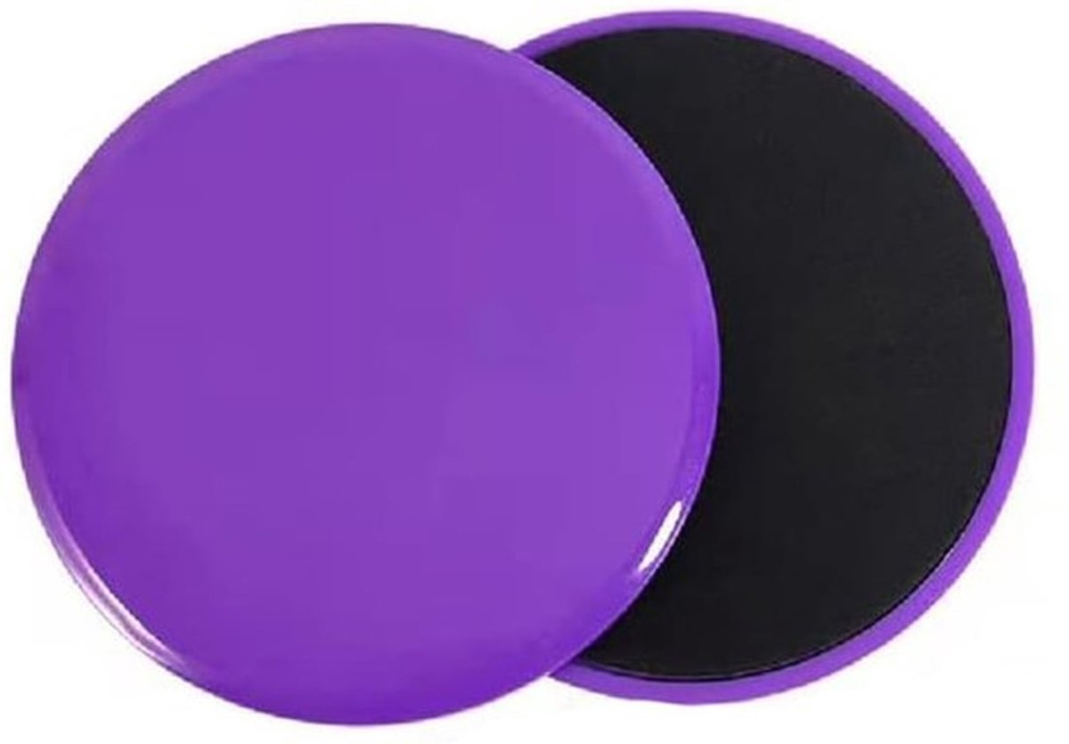 Sportskateboard met Core Sliders - Glijschijven - Fitnessapparaten - Training voor het hele lichaam - Dubbelzijdig - 18 x 18 cm