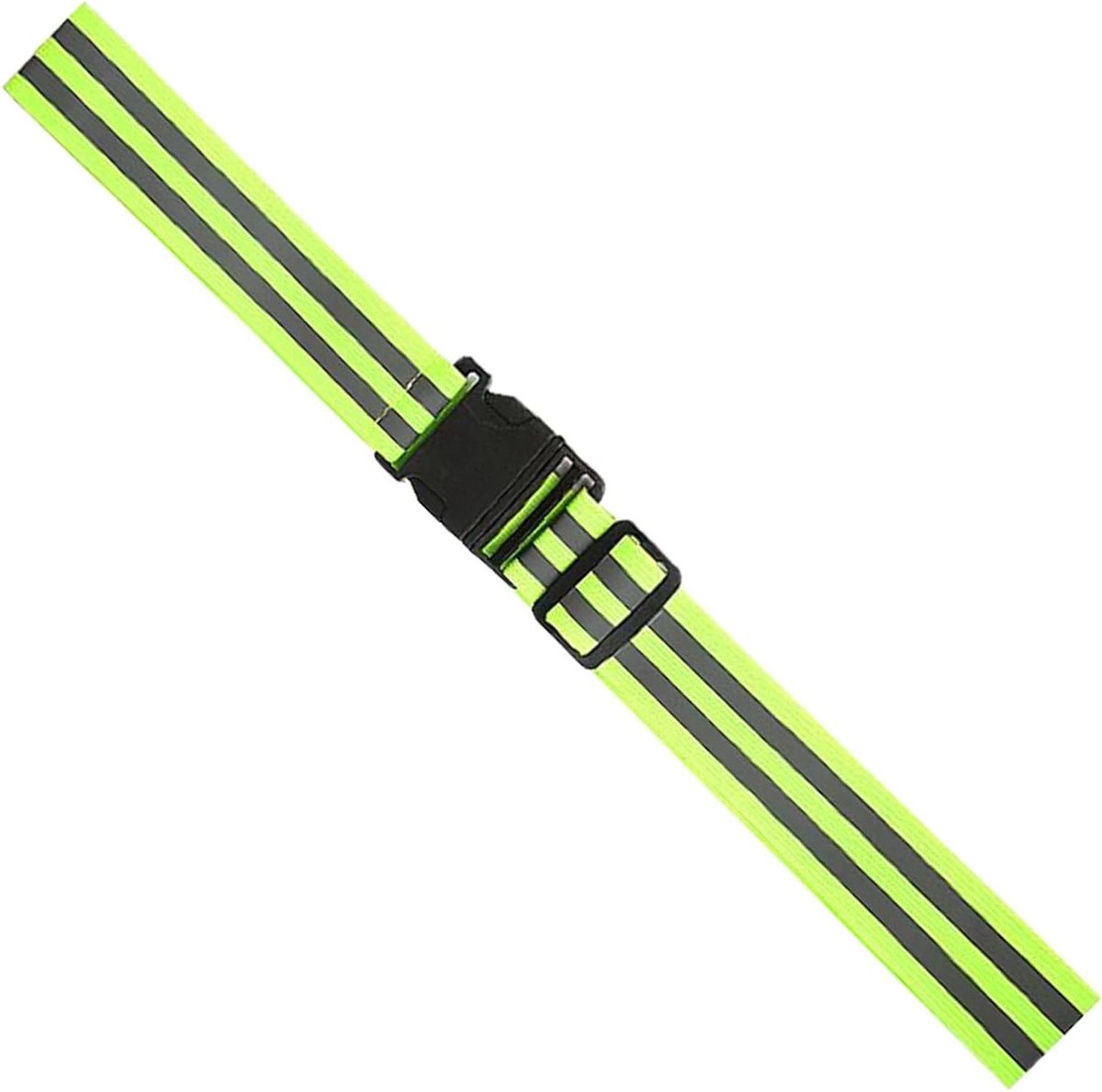 Reflecterende Riem - Veiligheidsgordel Sport - Zichtbaar Blijven - 360 Graden Reflectie - Verstelbaar - Groen