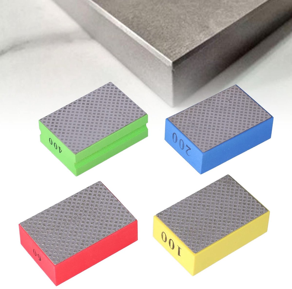 Omgoods - Set van 4 Diamant Handpolijstpads