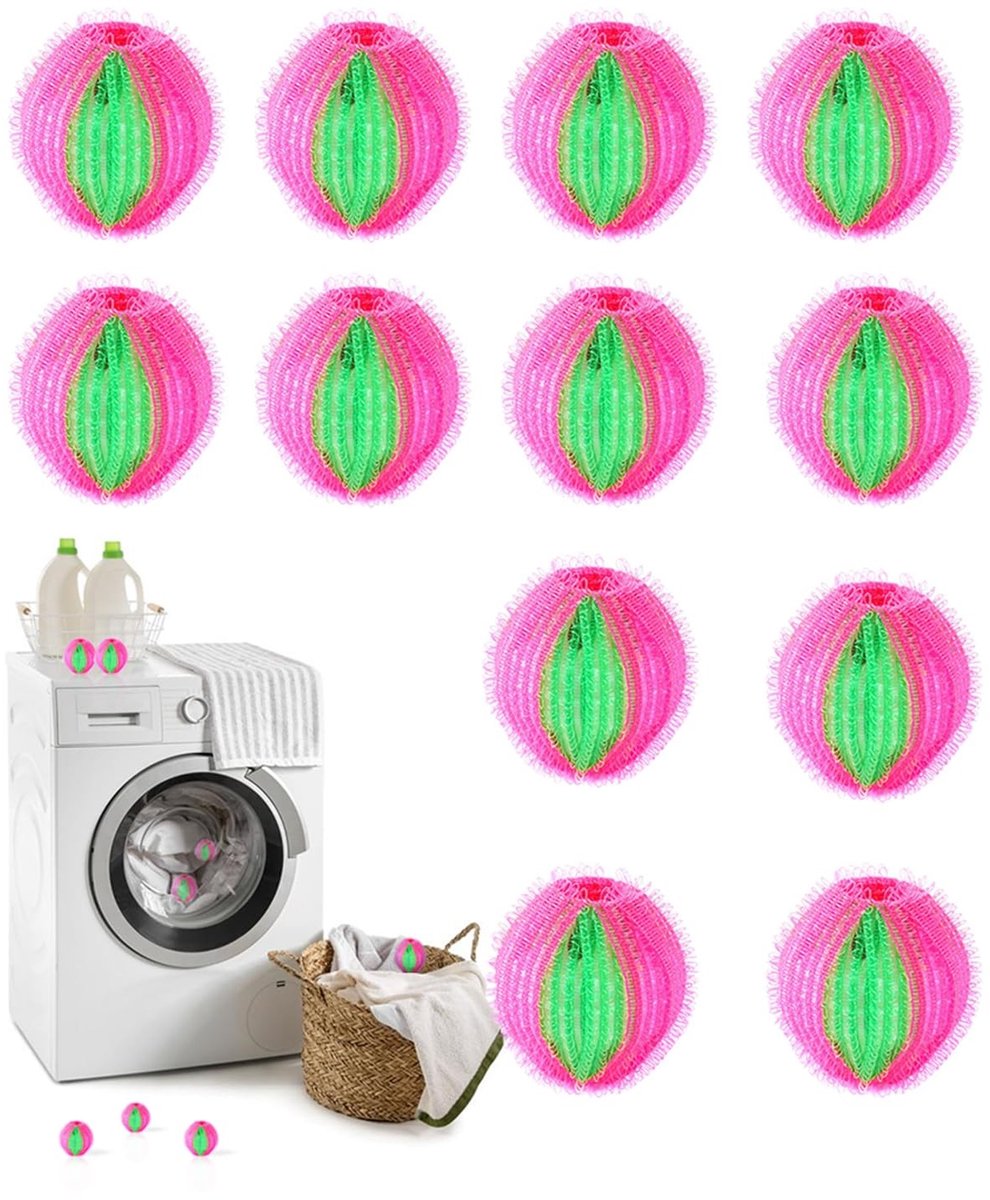 Omgoods - Dierenhaarverwijderaar voor Wasmachine, Set van 12