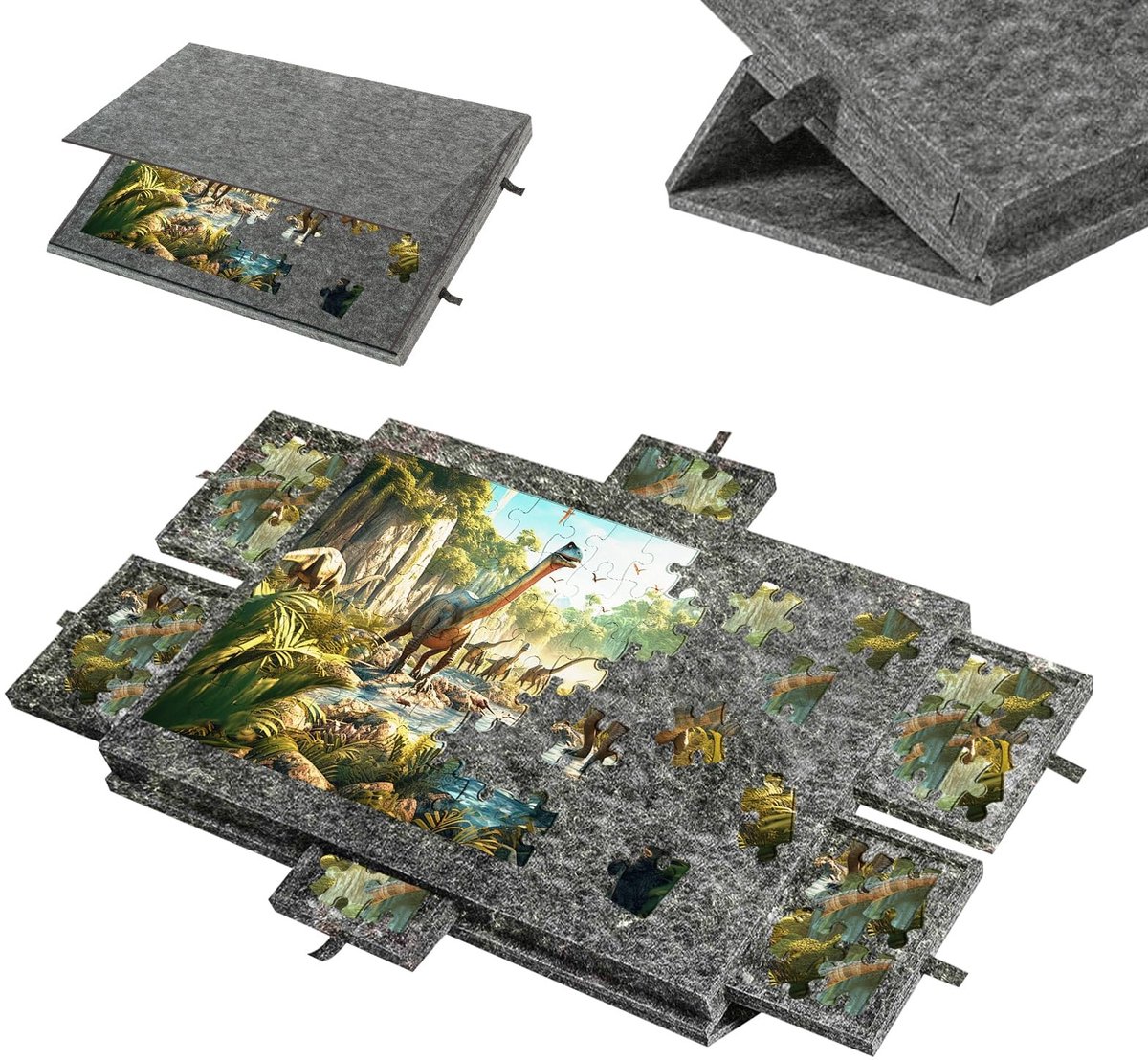 Omgoods - Professionele Puzzeltafel met 6 Laden en Afdekking