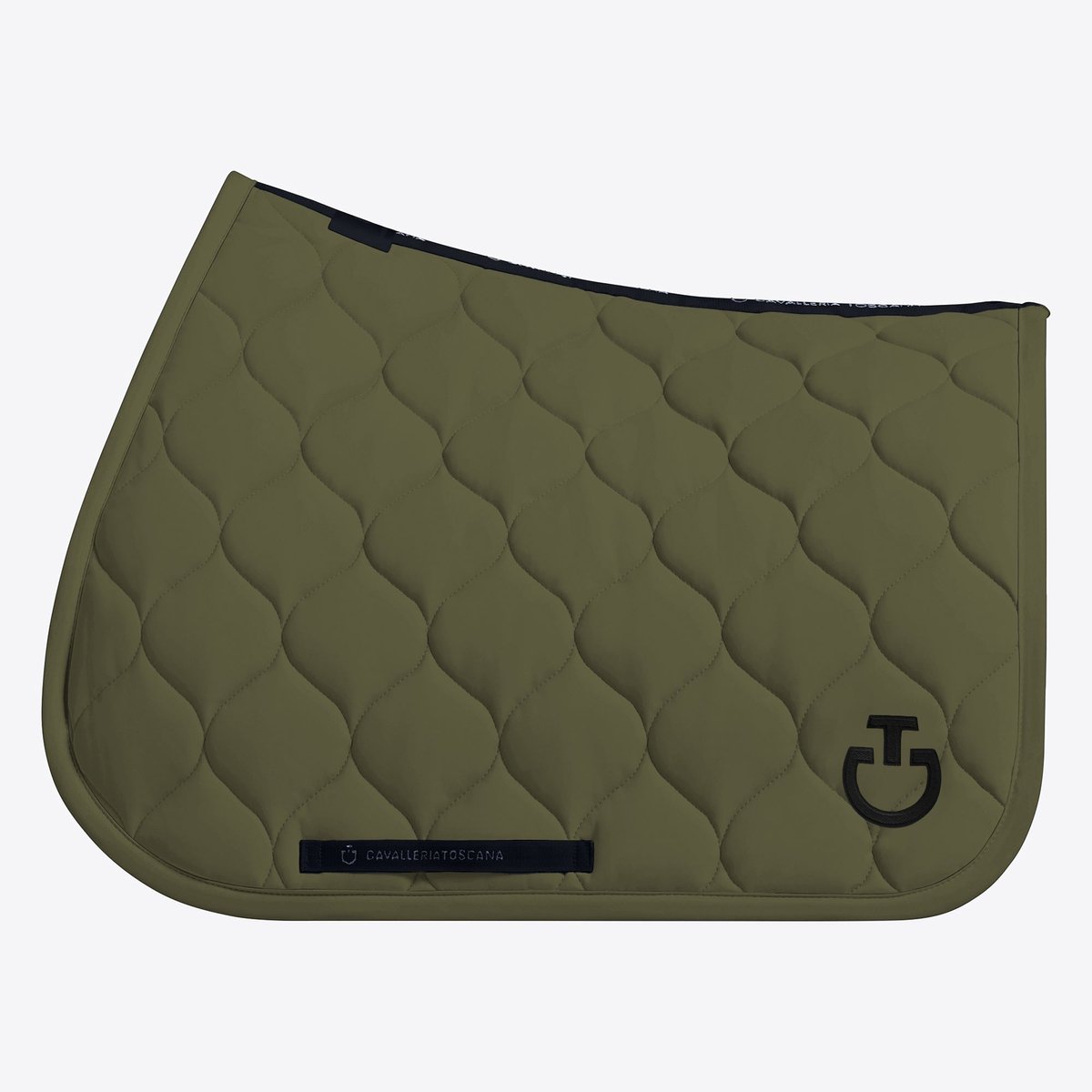 Cavalleria Toscana New Circular Quilted Jersey Zadeldek Jumping Full Winter Moss