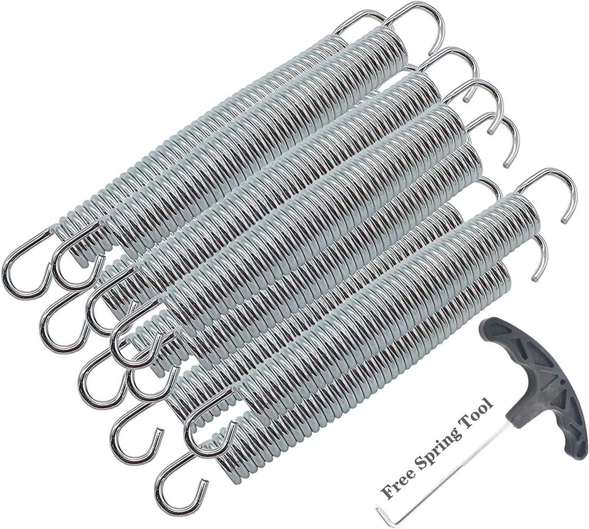 Omgoods - Set van 10 Vervangende Trampoline Springs met Gereedschap