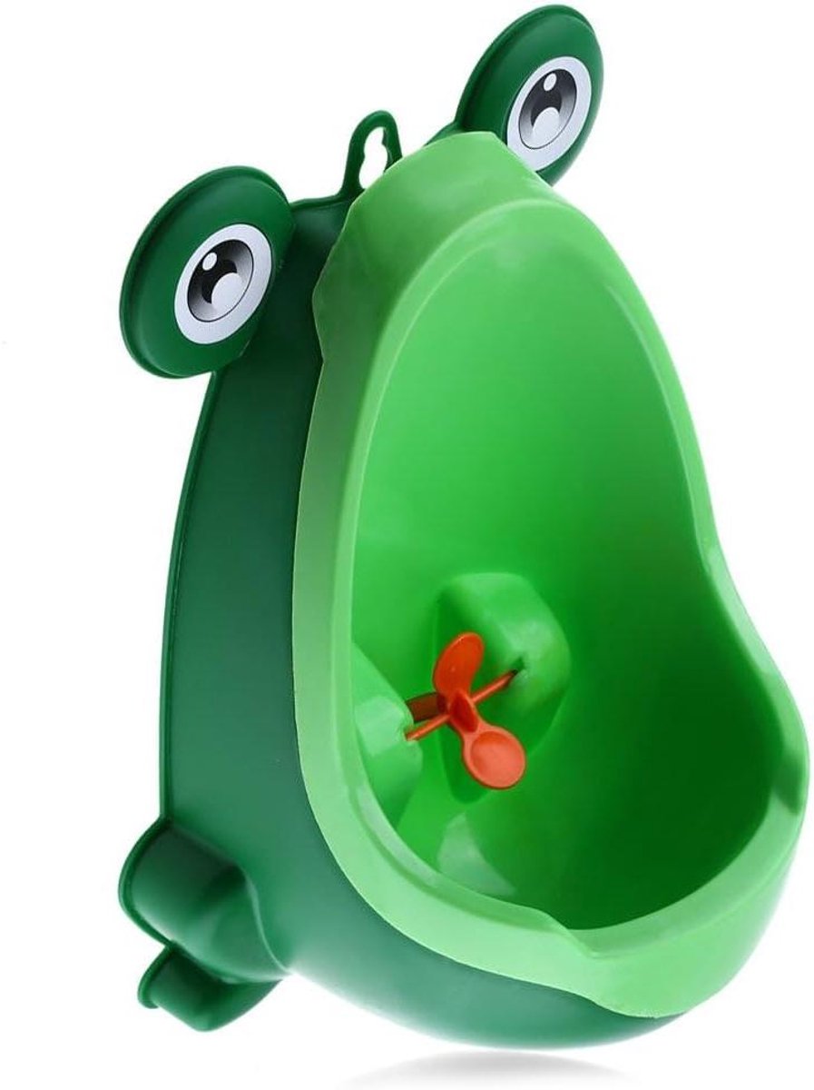 Kikker Potty - Urinoir Jongens - Zindelijkheidstraining - Met Roterende Windmolen - Grote Capaciteit - Groen