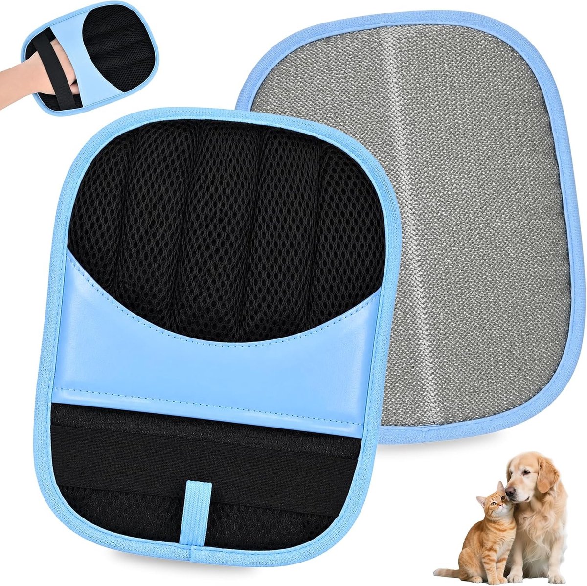 Dierenhaarverwijderaar - Groen - Herbruikbare Handschoen voor Honden en Katten - Voor Meubels en Kleding