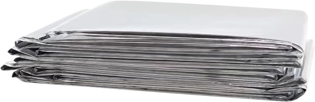 Nooddeken Thermisch - Reddingsdeken Survival - Bescherming Buiten - Warmte Reflecterend - 160x210 cm - Goud/Zilver