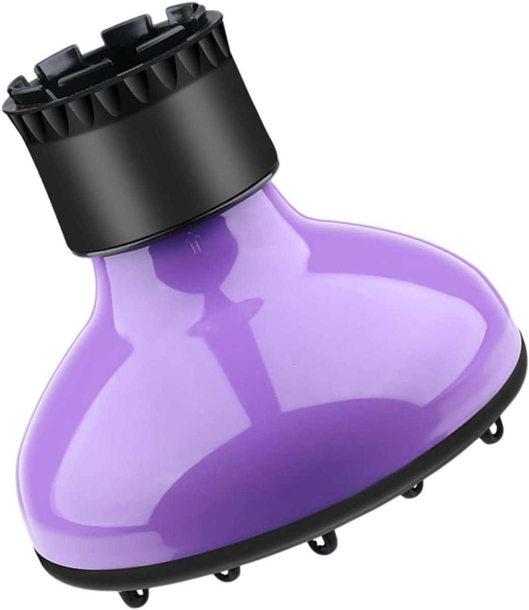 Haardroger Diffuser - Krulversterker Volume Tool - Krullen Stylen - Universele Pasvorm - 16.3 cm - Paars