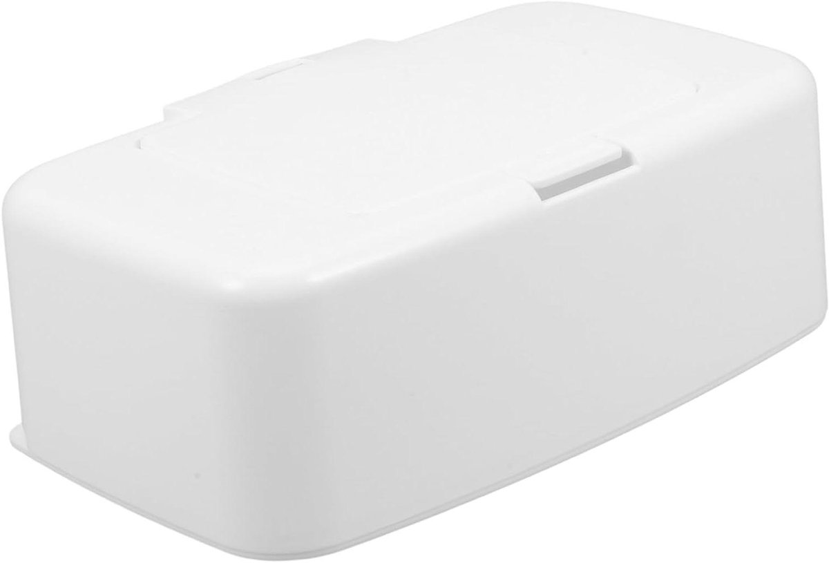 Herbruikbare Doekjeshouder - Wipes Dispenser Babydoekjes - Hygiënisch Opbergen - Navulbaar en Draagbaar - 17 cm x 10.5 cm - Wit