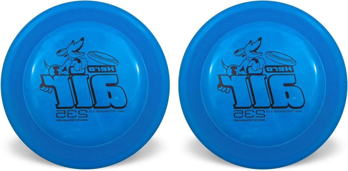 Honden Frisbee - Hondenspeelgoed Vliegende Schijf - Buiten Spelen - Zacht Plastic - 23.5 cm - Blauw