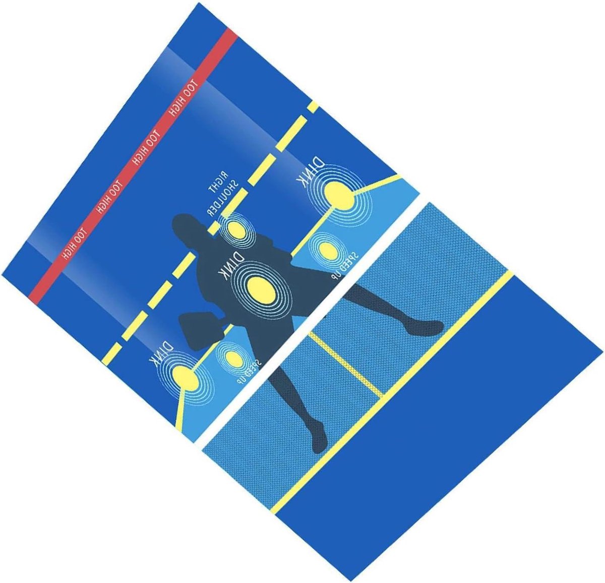 Pickleball Oefenmat - Dink Pad - Slagvaardigheden Trainen - Papieren Constructie - 120 x 115 cm - Niet gespecificeerd