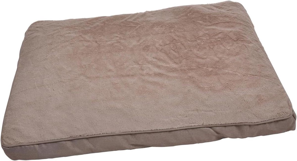 Hondenkussen Rechthoekig - Hondenmand - Comfortabele Rust - Dierenprint Patroon - 60 x 45 cm - Ecru