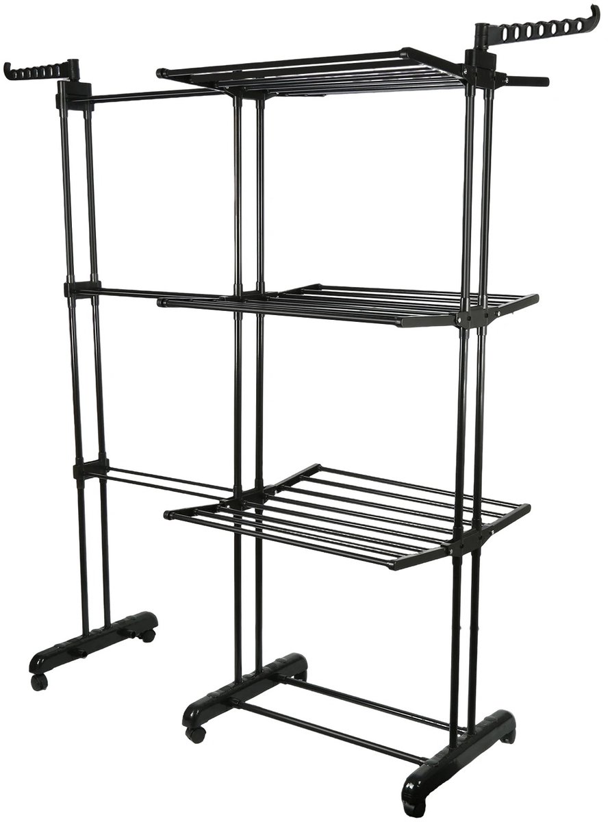 Chelsey-store - Droogrek inklapbaar - Wasrek staand - Droogrek staand inklapbaar - XXL-capaciteit - 170 × 143 × 49 cm