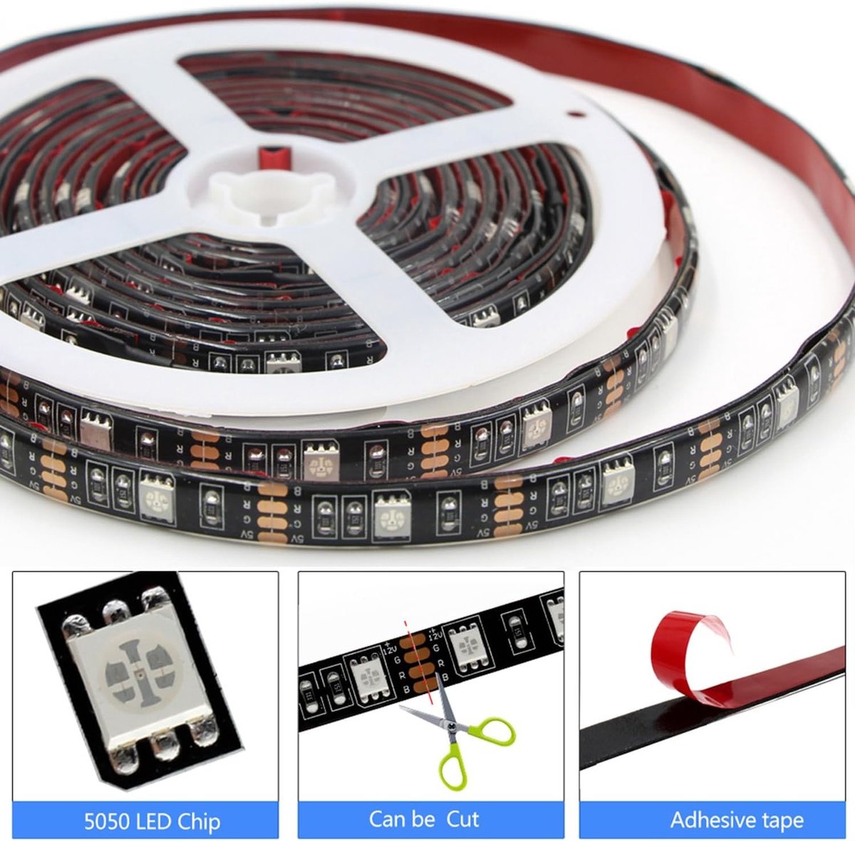 RGB LED Strip - Waterbestendig IP65 - 2 meter - Dimbare Bluetooth LED Achtergrondverlichting voor TV en Monitor