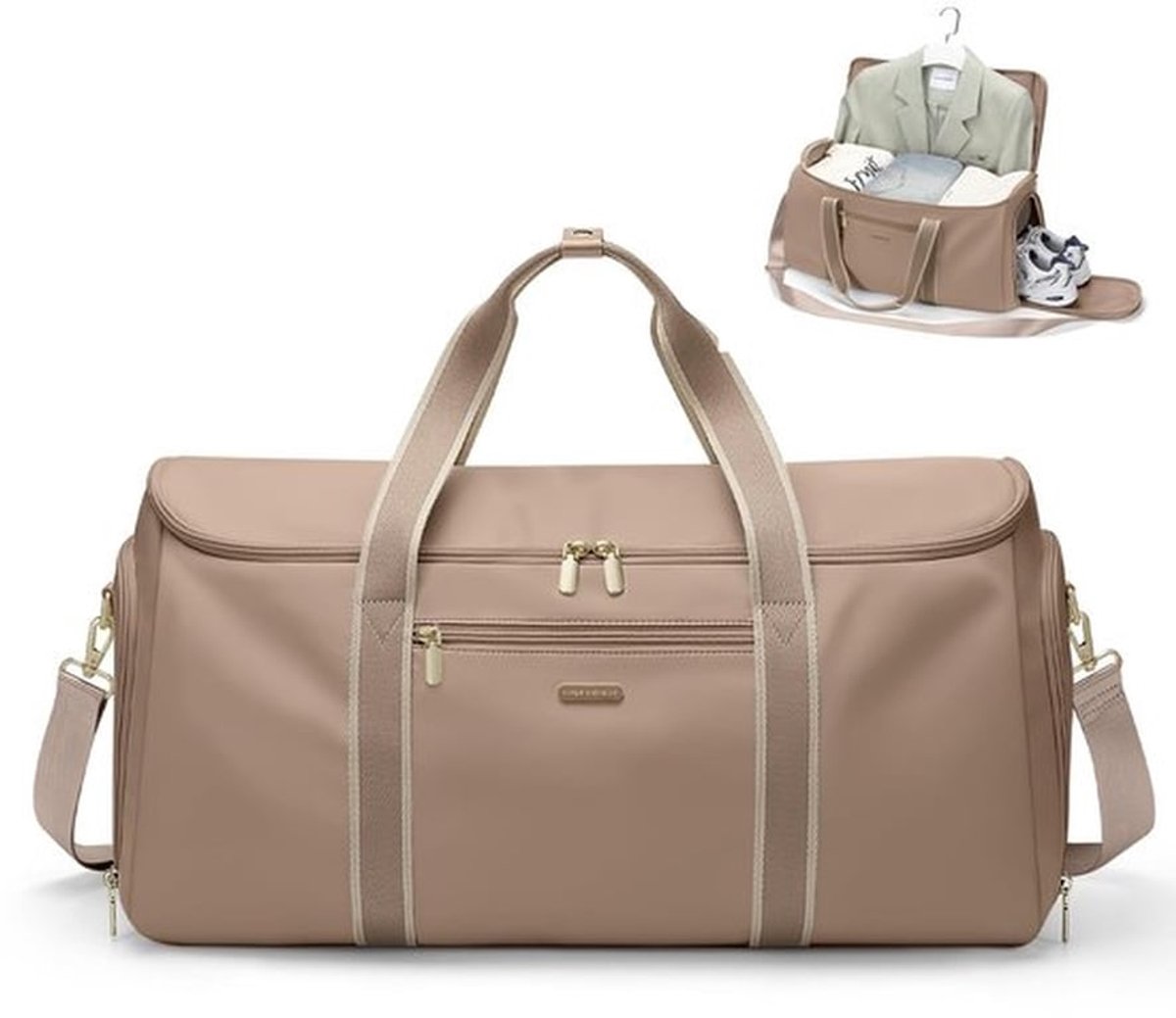 Reisplunjezak 2-in-1 - Handbagage - Duffeltas - Dames - Waterafstotend nylon - 30 x 55 x 29 cm - Lichtgewicht 1,12 kg - Reistas