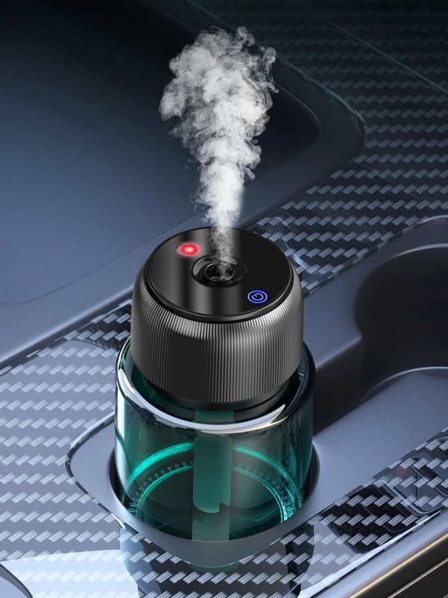 SnelShoppen - Car Air Freshener 160 ml Geur Diffuser met Automatische Aan/Uit, 9-12 Maanden Geur, Ultrasonic Nebulizer met Sterrenlicht, 3 Modi, Ideaa