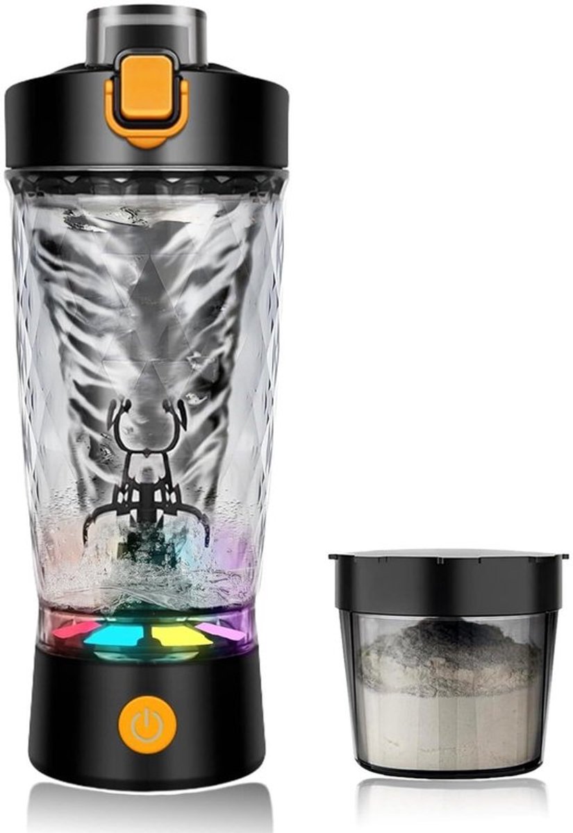 Eiwitshaker met Elektrische Mixer, 650 ml, USB-C Oplaadbaar