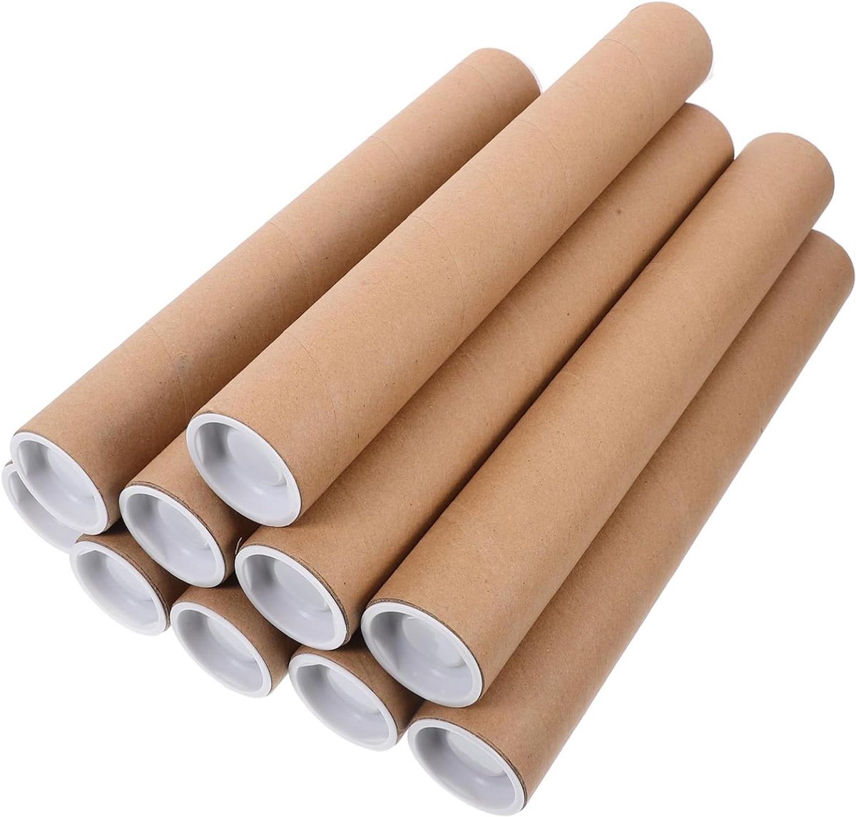 Verpakkingsbuizen - Postkokers Posterhouders - Documenten Verzenden - Stevig ABS Papier - 31 cm - Khaki