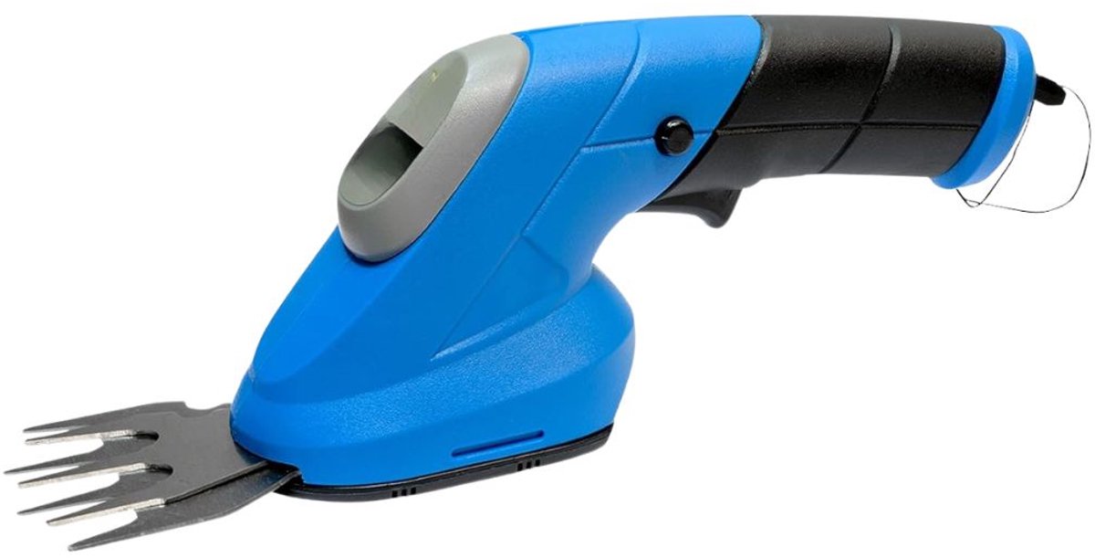 KIRA® Grastrimmers Met Accu - Draadloze Grasschaar voor Dik Gras - Draadloze Accu Grasschaar - Blauw - 37cm x 8cm x 11cm