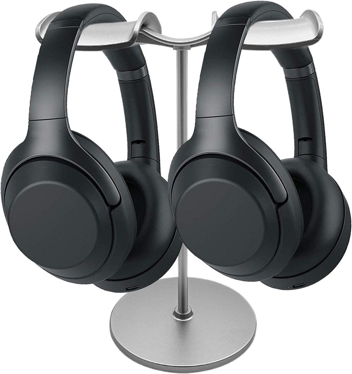 Hoofdtelefoonstandaard - Headset Houder - Bureau Organisatie - Dubbele Haak - 12x17.5x26cm - Meerkleurig