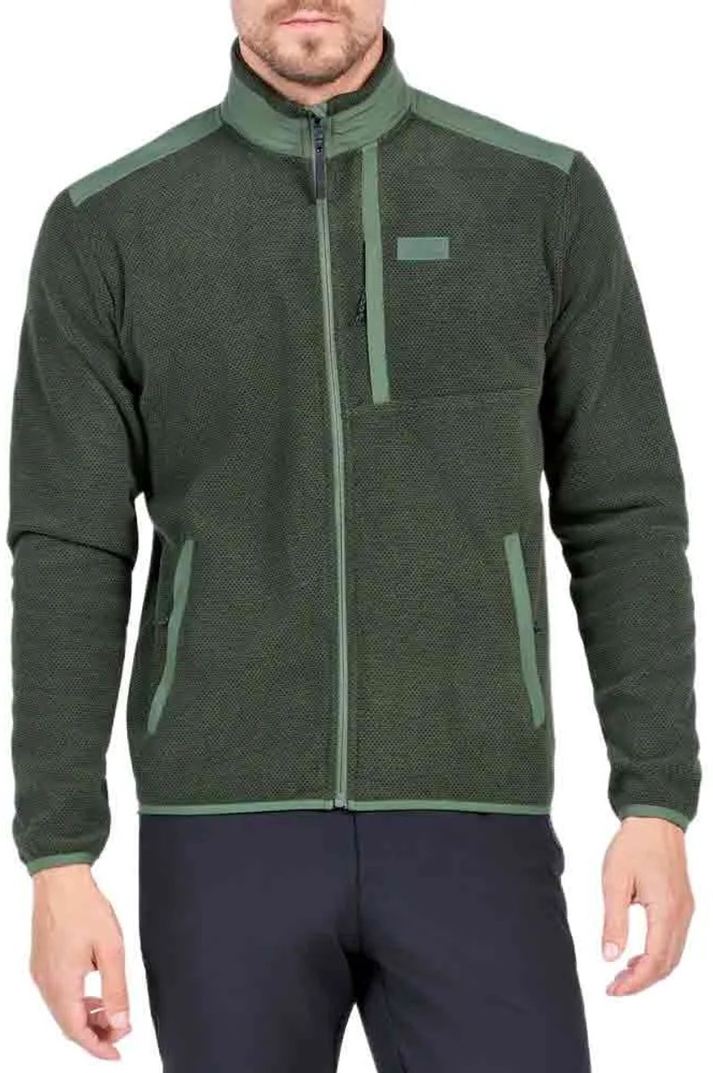 +8000 Bimbo Fleece Met Volledige Rits Groen XL Man