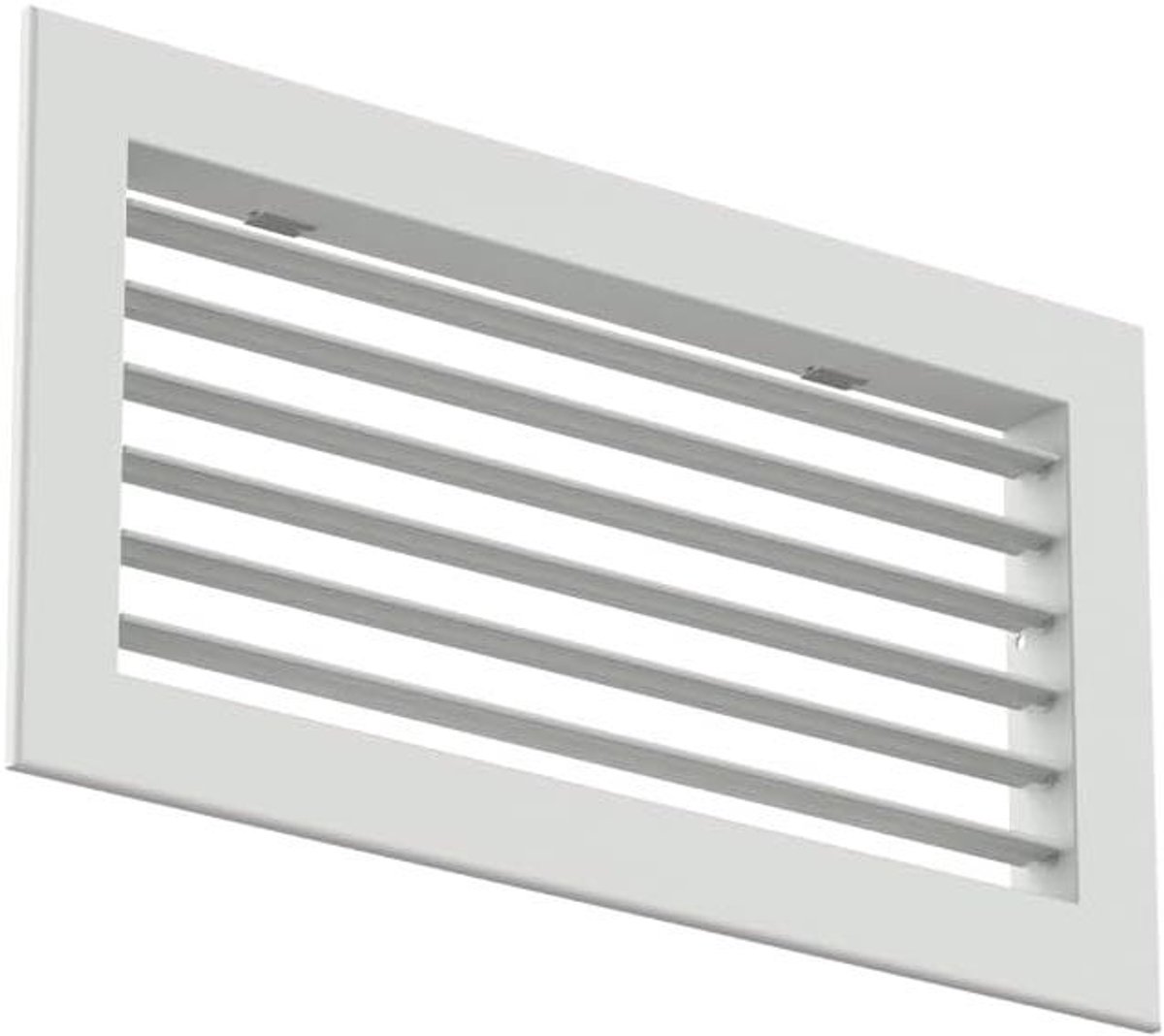 Wandrooster Aluminium - Ventilatierooster - Ventilatie Aanleggen - Enkel Instelbaar - 400x300 mm - RAL 9016
