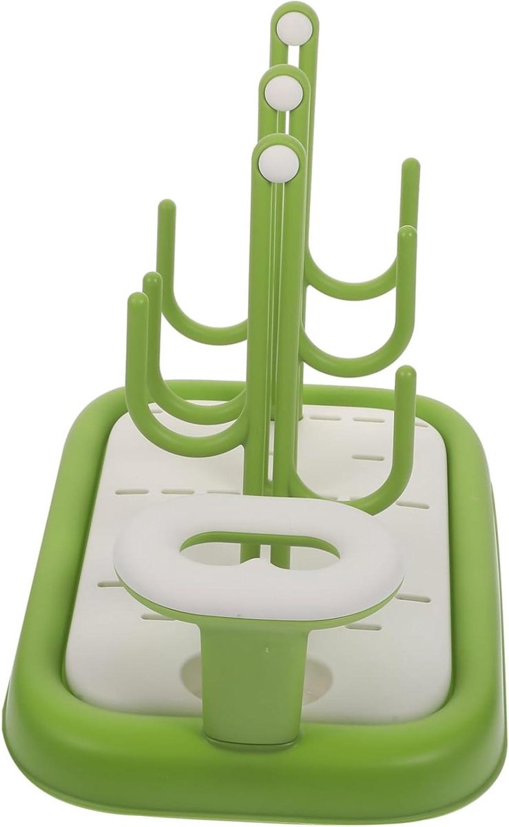 Babyfles Droogrek - Flessenhouder Afdruiprek - Flessen Drogen - Multifunctioneel Ontwerp - 29x23x19.5cm - Wit