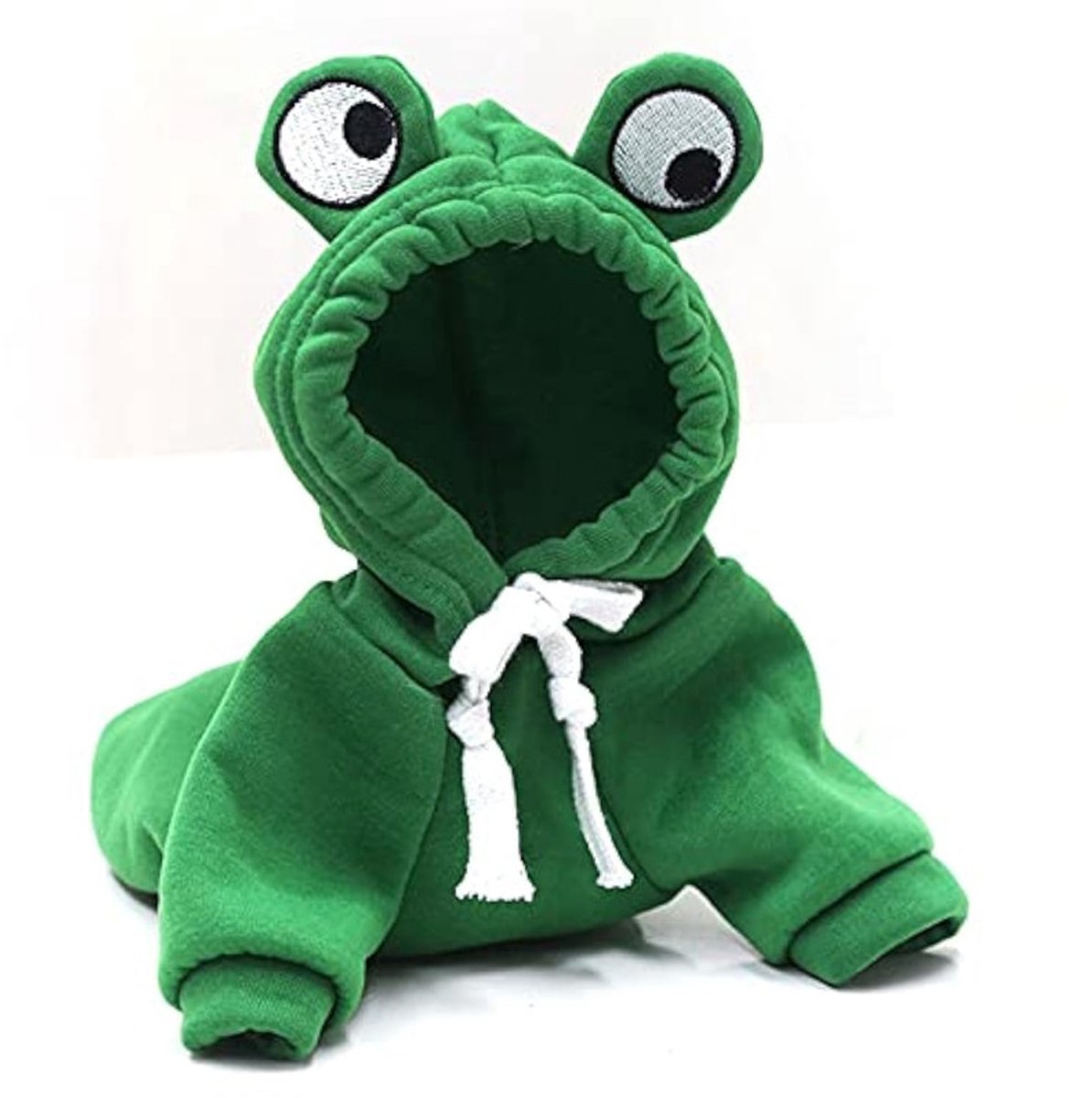 kelav Kikkervormige hondenhoodie - zachte fleecevoering van katoen en polyester - elastische warme hondenkleding - voor kleine en middelgrote honden en katten, maat L