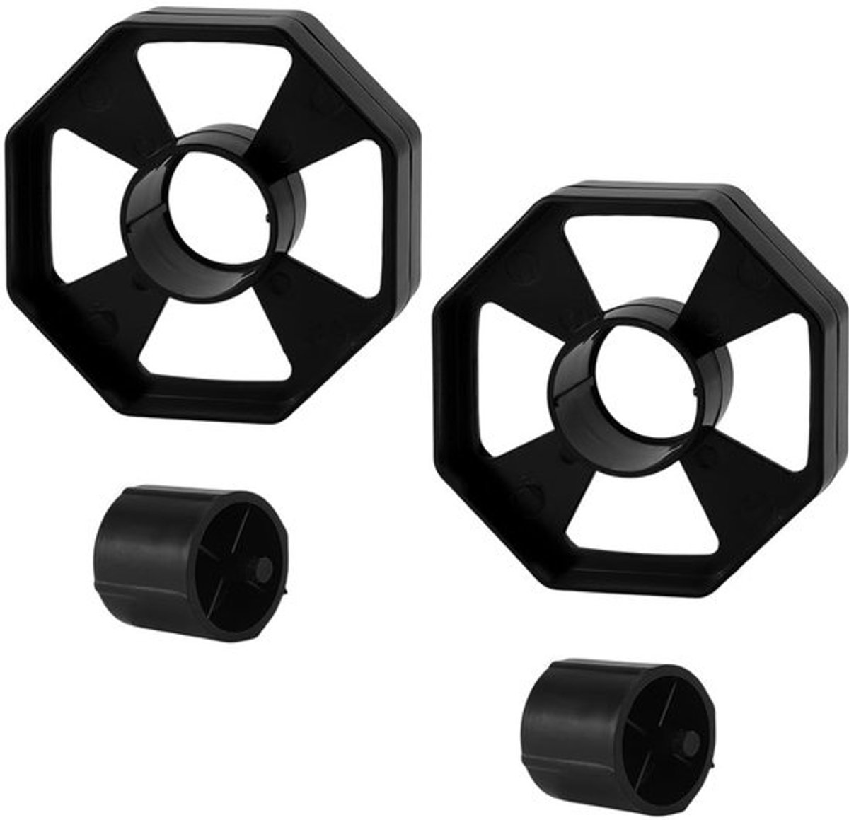 Tapedispenser Vervangingsonderdelen - Tape Houder - Zwart Plastic - 21,5x30,5x9mm - Dispenser Wiel - Essentieel voor Onderhoud - Tapehouder