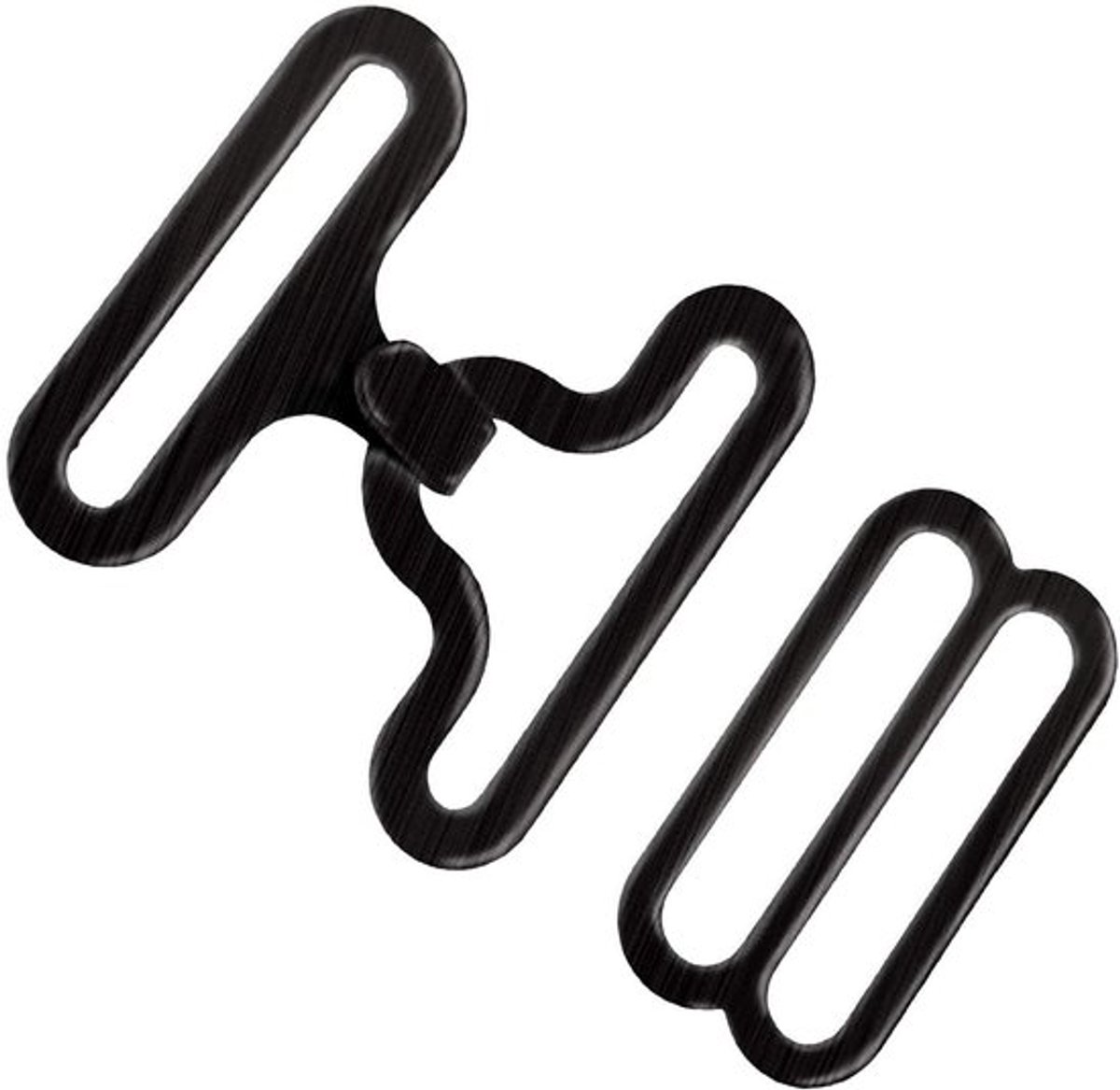 Strikclip 50 Sets - Zwart - Koper - DIY Bevestiging - Ultra-dun - Geschikt voor Necktie/Band - Vlinderdasclip