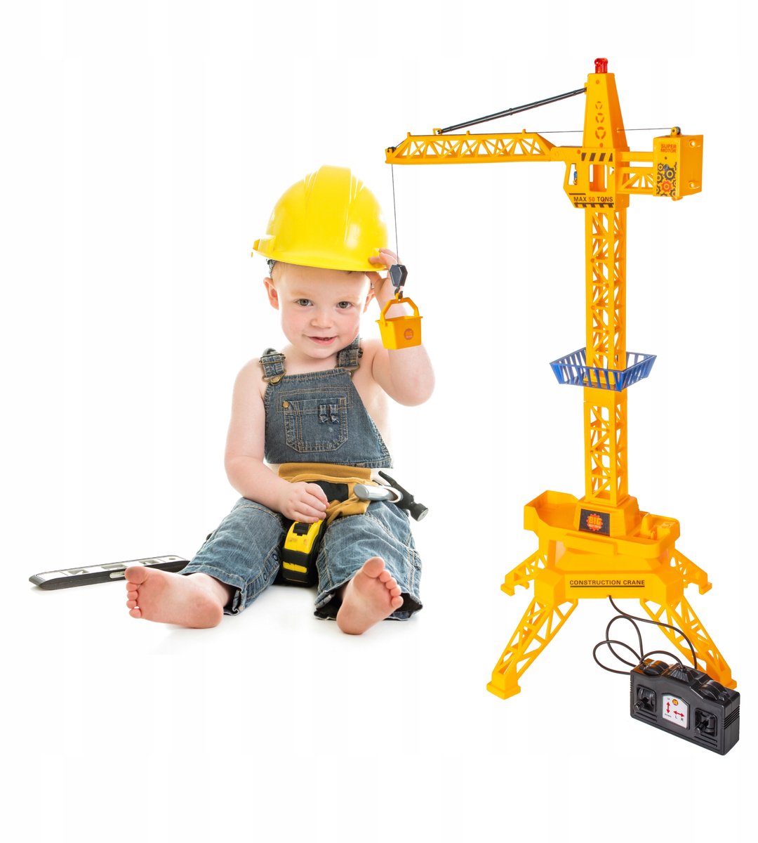 RC-kraan 61 cm - Bouwkraanspeelgoed met afstandsbediening