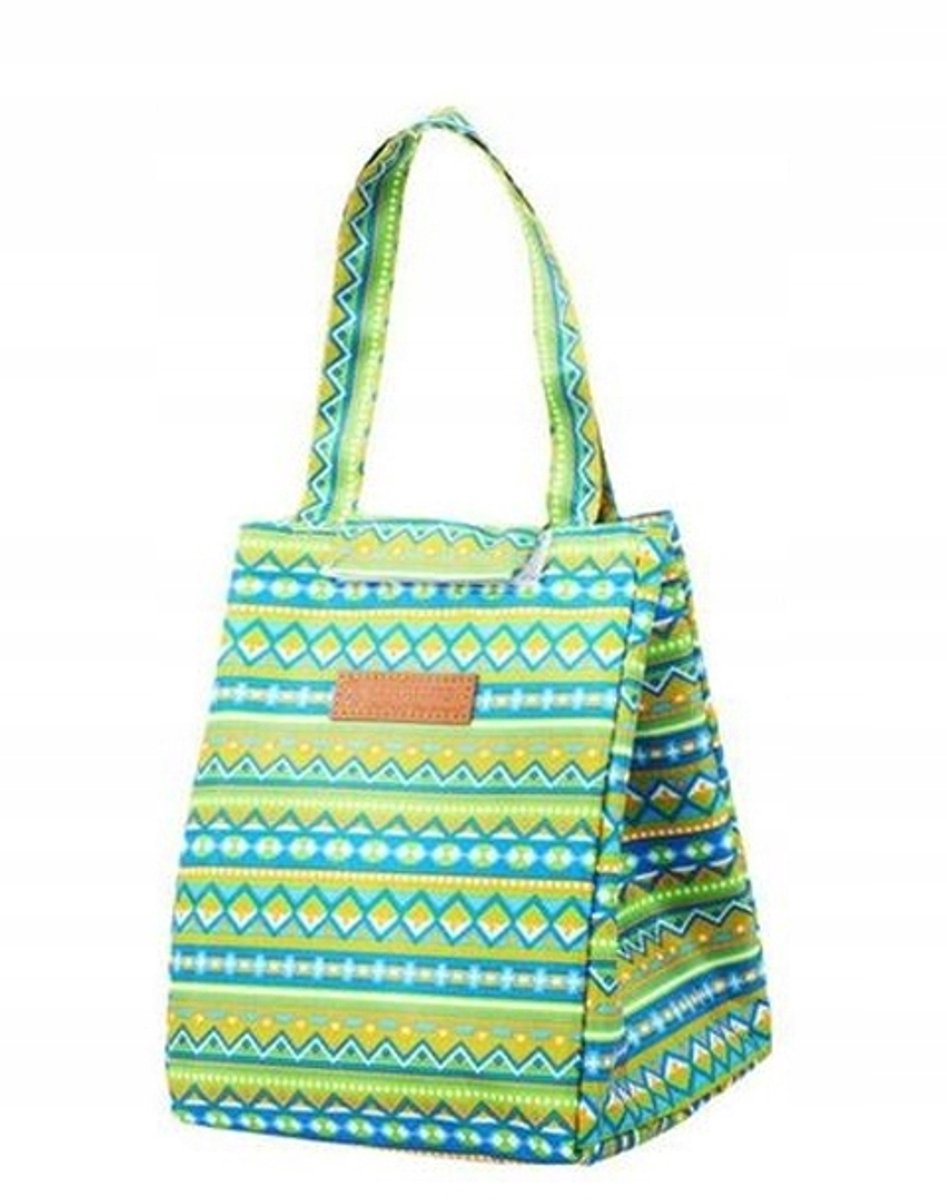 Meridian Thermos Lunchtas Groen Patroon - 2L