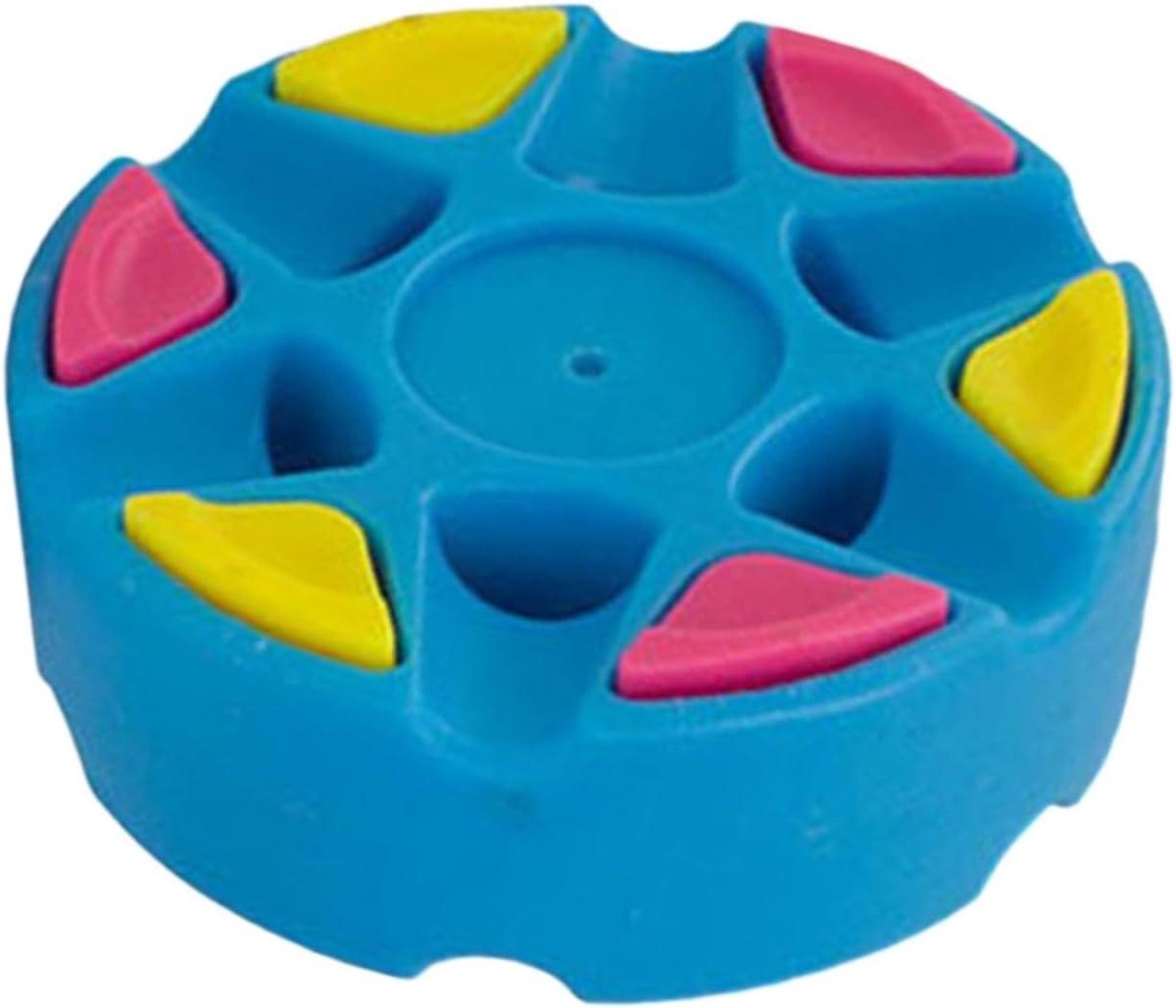 Rolhockeypuck - Oefenhockeypuck - Stickhandling Oefenen - 6 Rollers - 76 mm diameter - Blauw