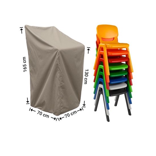 Magazijn Onheil Hallo Hoes stapelstoelen 70 x 70 H: 165 cm - Tuinstoelhoes - RSTACK70high |  bol.com