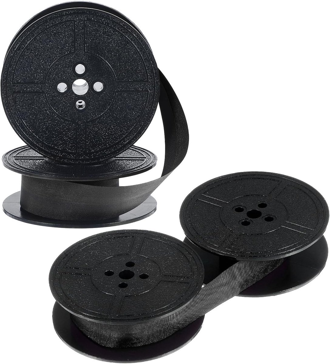 2 Paar Universele Typewriter Ribbons - Dubbele Coil Vervangingslint voor Vintage Typemachines, Geschikt voor de Meeste Modellen
