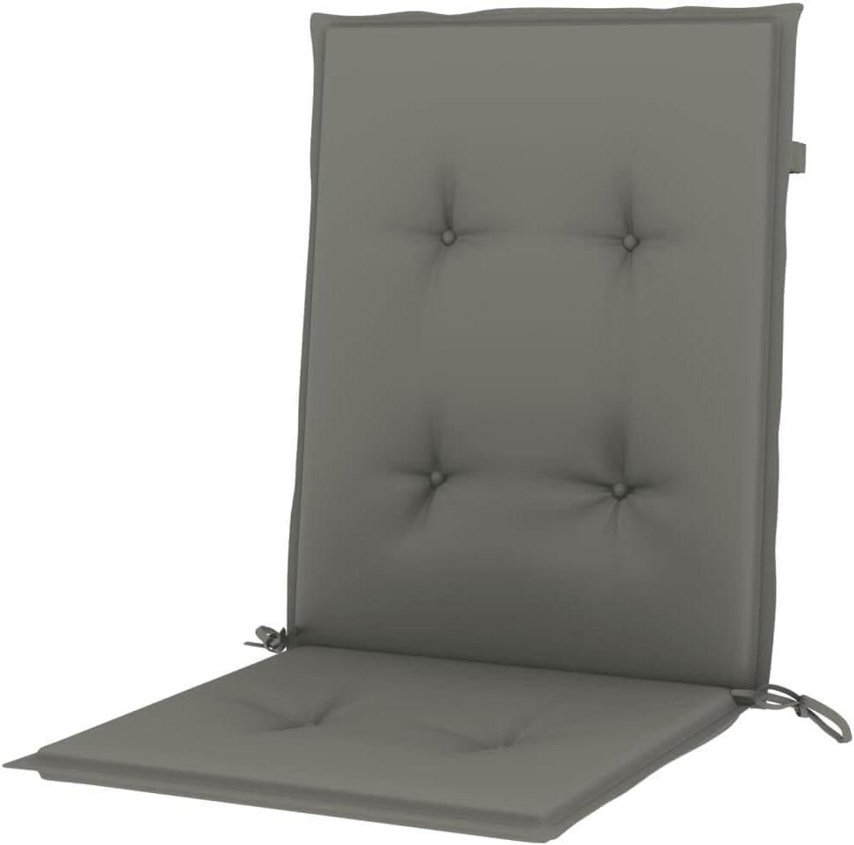 Zitkussens Tuinmeubelen - Kussenset Bankje - Comfortabel Zitten - Antislip Bevestiging - 100x50x4 cm - Donkergrijs