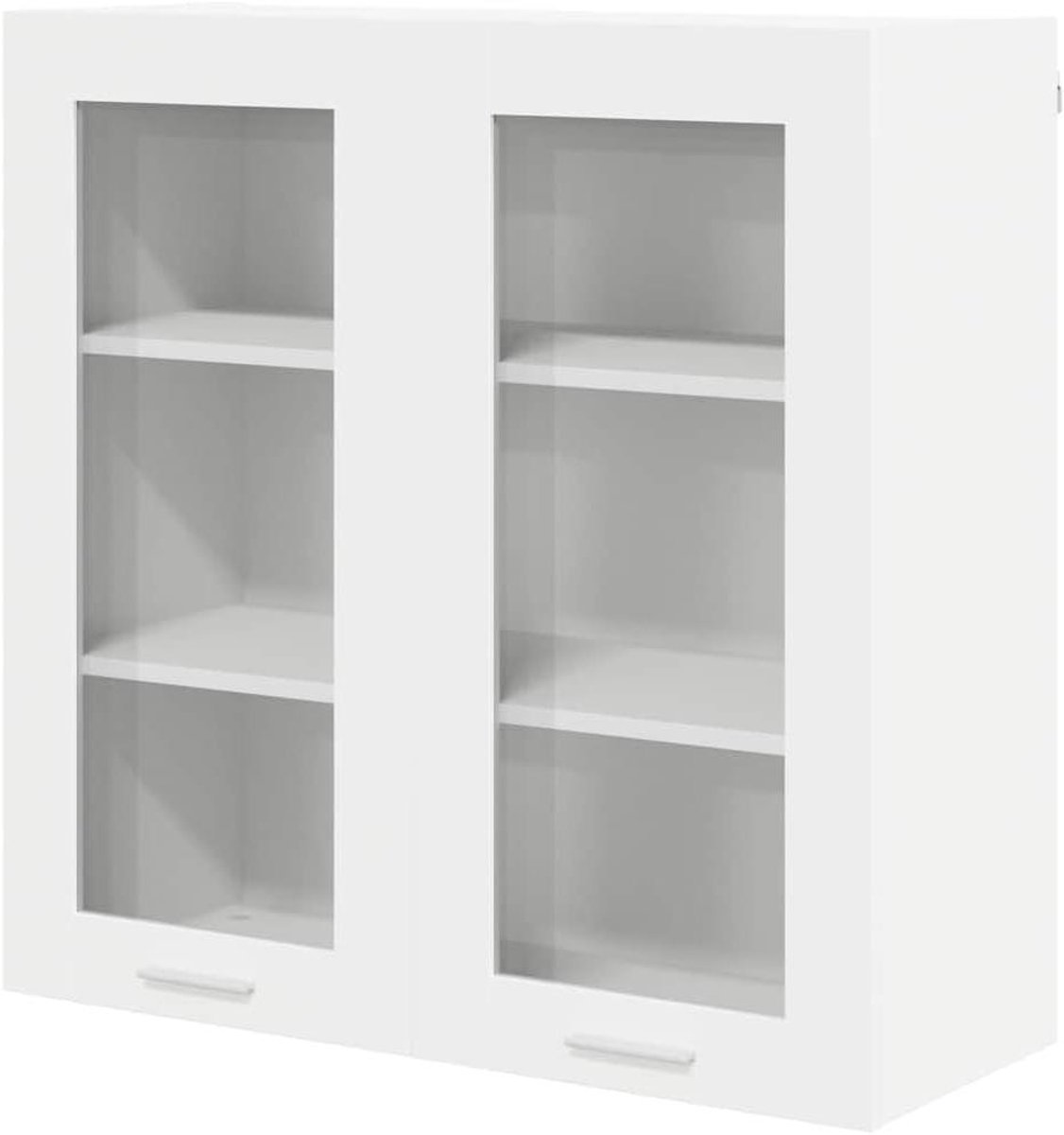 Keuken hangkast - Wandkast keuken - Keuken organiseren - Glad oppervlak - 80 x 31 x 80 cm - Wit