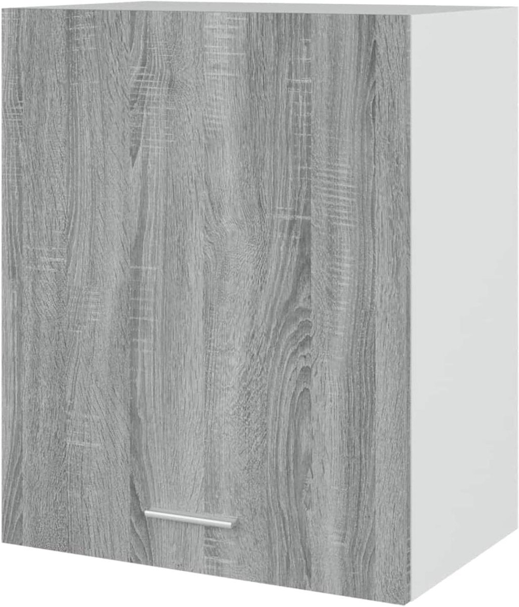 Hangkast Keuken - Opbergkast Wandkast - Keuken Organiseren - Stabiele Constructie - 50 x 31 x 60 cm - Grijs Sonoma