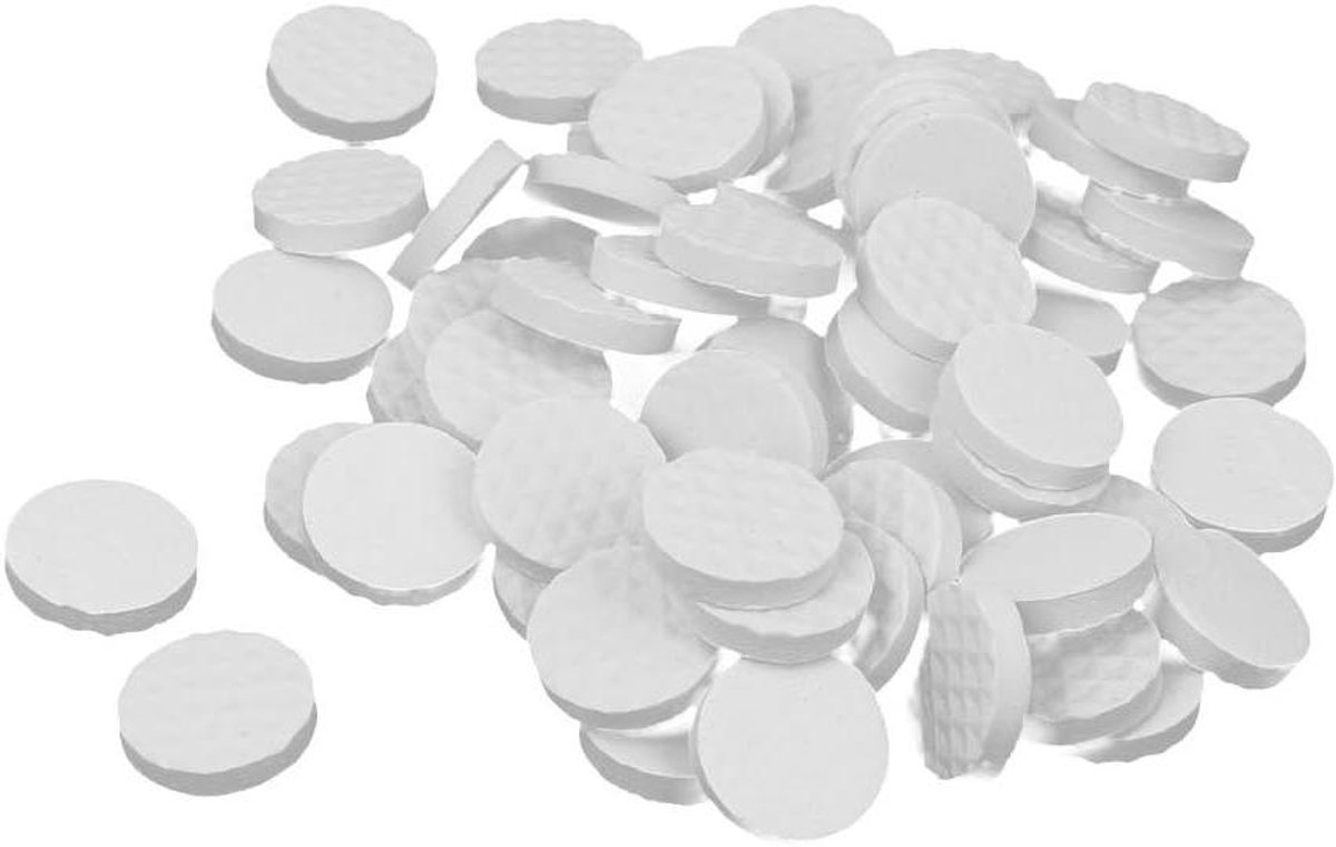 Meubelbeschermers - Vloerbeschermers - Meubels Verplaatsen - Zelfklevend - 18 mm - Wit