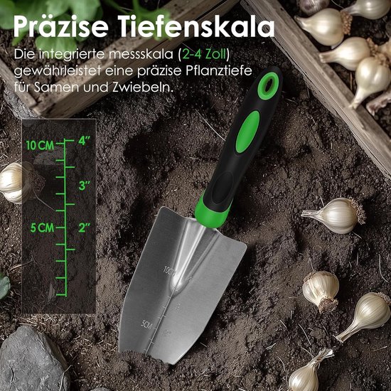 Tuinierset - Groen - 10-delige Tuingereedschapset met Tas - Duurzaam Roestvrij Staal - Voor Tuinliefhebbers — afbeelding 4
