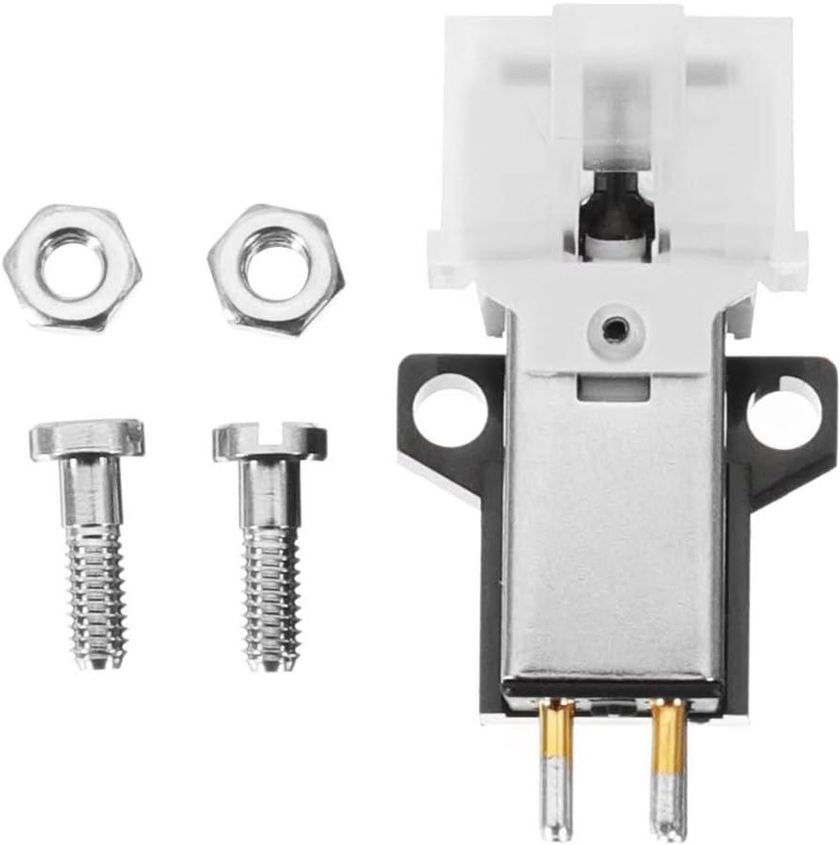 Draaitafel Naald - Fonograaf Cartridge Stylus Vervanging - Vinyl Luisteren - Geoptimaliseerde Trackingkracht - 14 g - Wit Zwart