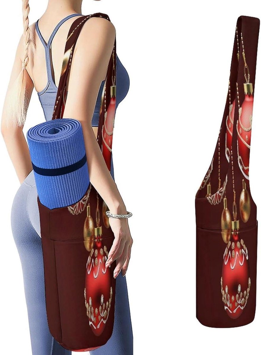 Yoga Mat Tas - Sporttas Gymtas - Sportspullen Vervoeren - Ademend Canvas Materiaal - 90 cm Lengte - Stijl