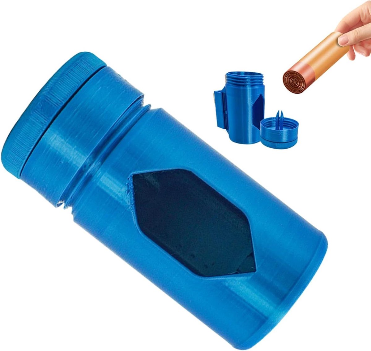 Hondenpoepzak Houder - Poepzak Dispenser - Hondenuitlaten - Afsluitbare Deksel - 10 x 13 x 4 cm - Enkel attribuut