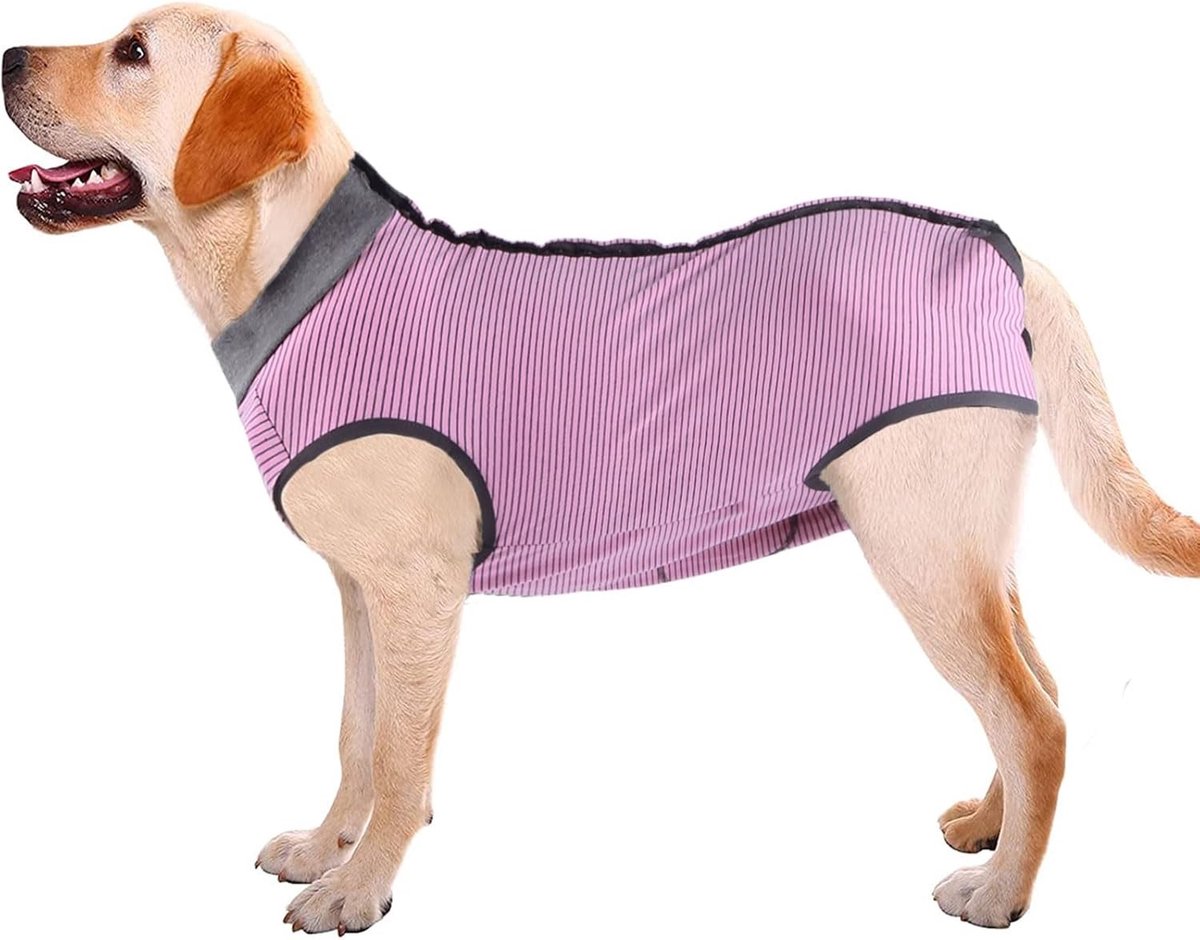 Herstelpak voor Honden en Katten - Abdominale Wondbeschermer voor Postoperatieve Zorg, Geschikt voor Puppy’s en Kittens, Vervanging voor E-Collar en Hoed (XL, Roze)